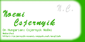 noemi csjernyik business card